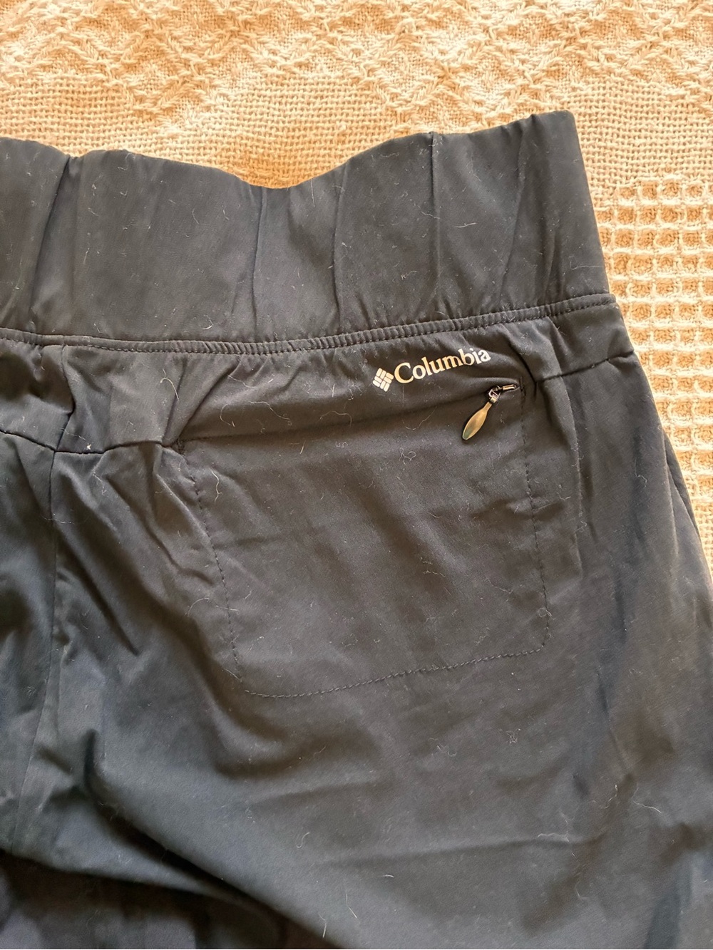 Columbia Utility Pants Black Nylon Stretch Pull-On Hiking Women’s Size M - Picture 10 of 13